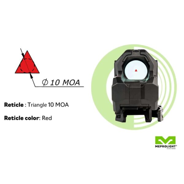 MEPROLIGHT M22 DAY/NIGHT SELF ILLUME SIGHT MIL0STD 1913 RAIL M22 10MOA TRIANGLE RED