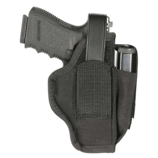 BLACKHAWK W/MAG POUCH BLK HOLSTER 3-4" MED AUTO AMB