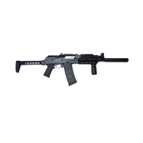 ZPAP85 AK Rifle 5.56x45 |Quad rail | Top rail | MI LWS Stock | Magpul Pistol Grip | Magpul Vertical Grip | Muzzle Extension | rear rail adaptor |30rd Magazine | Black