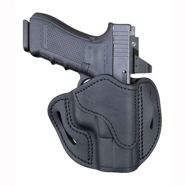 1791 GUNLEATHER OPTIC READY BELT HOLSTER SIZE 2.1 STEALTH BLACK RH FITS OFFICER 1911/GLOCK 1719 - Image 2