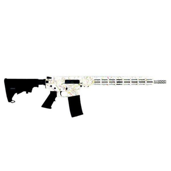 GREAT LAKES FIREARMS GL-15 RIA 223 WYLDE 16IN BBL ORC  SBTB SPLATTER WHITE/SS 30RD MAG