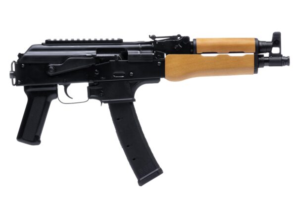 Century Arms Romanian Draco 9S AK-47 Pistol - Black | 9mm | 11.14" Barrel | Wood Handguard | Picatinny Optics Rail