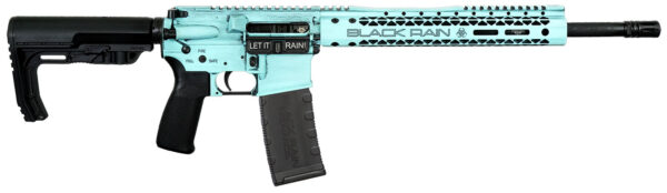 BLACK RAIN FUSION RIA 5.56 16IN M4 PROFILE BBL 12IN MLOK SLIM HG TIFFANY BLUE BATTLEWORN 30RD MAG