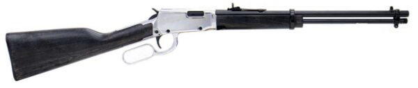 Rossi Rio Bravo Lever Action Rifle - Black / Nickel| .22 LR | 18" Barrel | 15rd | Nickel Coated Frame, Receiver & Lever