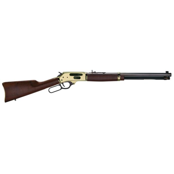 HENRY BRASS SIDE GATE LEVER ACTION RIFLE RIL 30-30 20 IN BBL BLUE/WALNUT 5 RD