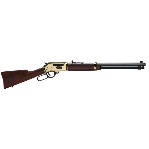 HENRY BRASS SIDE GATE LEVER ACTION RIFLE RIL 30-30 20 IN BBL BLUE/WALNUT 5 RD - Image 2