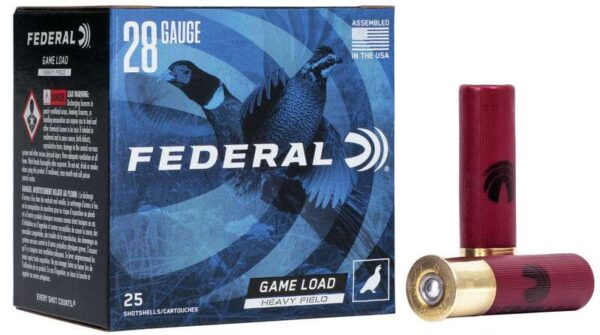 FEDERAL GAME SHOK HVY FIELD AMO 28GA #7.5 2-3/4" 1 OZ 25RD (10 BOX CASE)