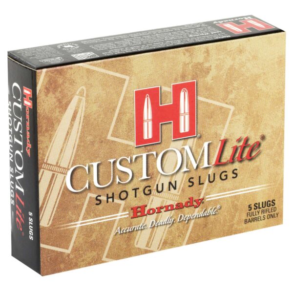 HORNADY CUSTOM LITE AMO 20GA 2.75 IN 250GR FTX LITE SLUG W/SABOT 5RD (20 BOX CASE)