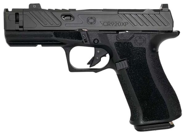 SHADOW SYSTEMS CR920XP HGA 9MM 3.41IN BBL BLK ELITE SLD OPTIC CUT SPIRAL COMPEN BLACK BBL NS 2/15RD