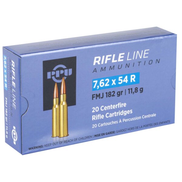 PPU METRIC RIFLE AMO 7.62X54R 182GR FMJ 20RD (10 BOXES PER CASE) - Image 2