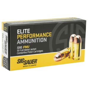 SIG SAUER AMMO 10MM 180GR ELITE BALL FMJ BOX/50