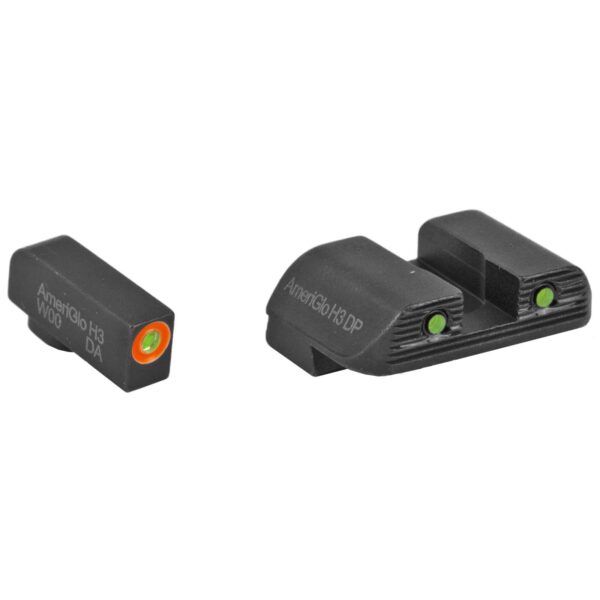 GLOCK PARTS NIGHT SIGHT SET  AMERIGLO BOLD GREEN DOTS  GEN5  G17/19/26/34 180" HEIGHT 6.5 - Image 2