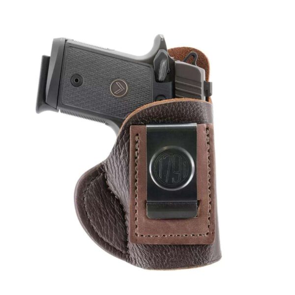 1791 GUNLEATHER FAIR CHASE DEER SKIN IWB HOLSTER SIZE 3 BROWN RH FITS GLOCK 424343X/SIG 365 - Image 2