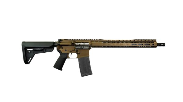 BLACK RAIN SSP RIA 5.56 16IN SOCOM PROFILE BBL 15IN MLOK SLIM HANDGUARD MIDNIGHT BRONZE 30RD MAG