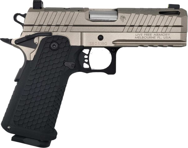 LFA Apollo 11 Compact Pistol - 9mm | Platinum Silver | 4.15" | 1x17rd Mag