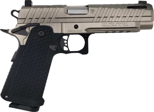 LFA Apollo 11 Full Size Pistol - 9mm | Platinum Silver | 5" | 1x17rd Mag