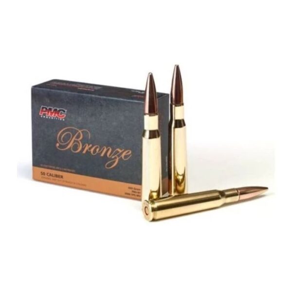 PMC Bronze .50 BMG Rifle Ammo - 660 Grain | FMJ-BT | 10rd Box