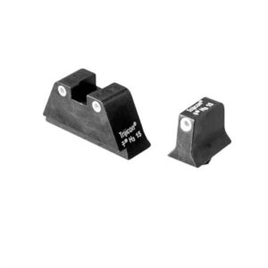 NIGHT SIGHT SET, WHITE OUTLINE, FOR LARGE FRAME GLOCKS