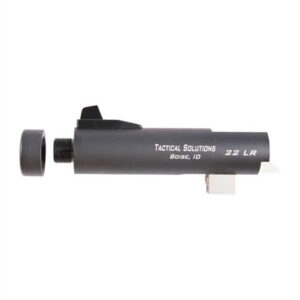 TRAIL-LITE 22 LR 4â 1-16 TWIST THREADED NON-FLUTED BBL BLK