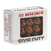 G2 RESEARCH CIVIC DUTY AMO 10MM AUTO 122GR 1100 FPS 20-RD ( 25 BOX PER CASE )