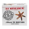 G2 RESEARCH CIVIC DUTY AMO 40 S&W 122GR 1000 FPS 20-RD ( 25 BOX PER CASE )