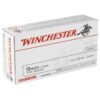 WINCHESTER USA PISTOL AMO 9MM 115GR FMJ 50RD (10 BOX CASE)