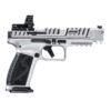 CANIK SFX RIVAL-S HGA 9MM 5IN BBL CHROME W/ BLACK ACCENTS 2-18RD W/MECANIK MO2 STEEL FRAME