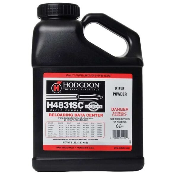 HODGDON RIFLE POWDER H4831SC 8-LB KEG ( 2 PER CASE )