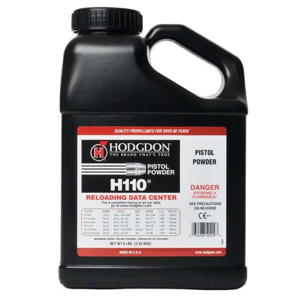 HODGDON PIST/SHTSH POWDER H110 8-LB CAN ( 2 PER CASE )