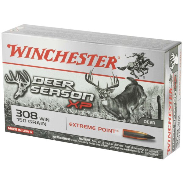 WINCHESTER DEER SEASON XP RIFLE AMO 308 WIN 150GR EXTREME POINT 20RD (10 BOX CASE) - Image 2