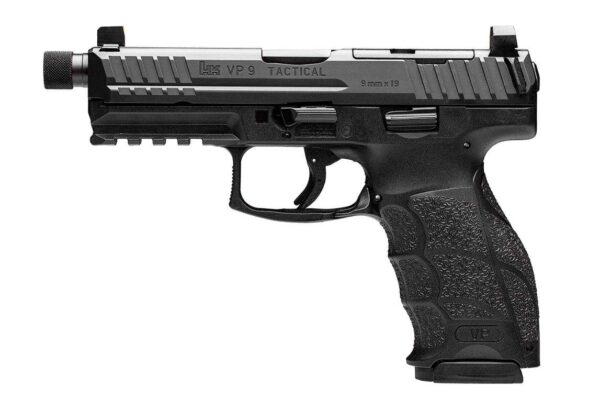 H&K VP9 TACTICAL HGA 9MM 4.70IN THREADED BBL OR BLK 1 17RD AND 1 20RD MAG
