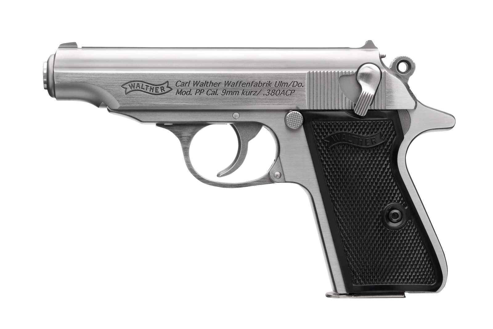 WALTHER PP HGA 380 AUTO 3.9IN BBL FS STAINLESS 2 7RD MAGS