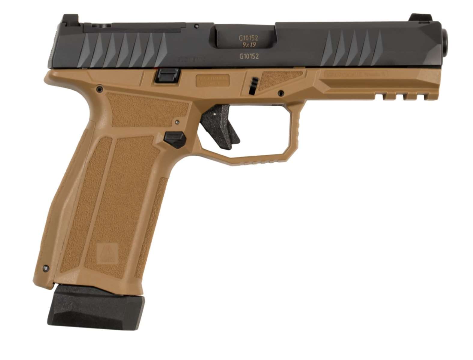 AREX DELTA L OR HGA 9MM / 1X17RD MAG 1X 17+2 MAG SELIZED TRIGGER ASSEMBLY/  5X OPTICS PLATES / FDE