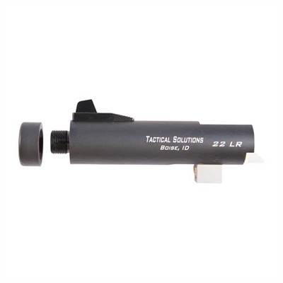 TRAIL-LITE 22 LR 4â 1-16 TWIST THREADED NON-FLUTED BBL BLK