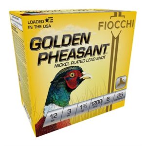 GOLDEN PHEASANT 12GA 3'' 1-3/4 OZ #6 NICKEL PLATED 25/BX